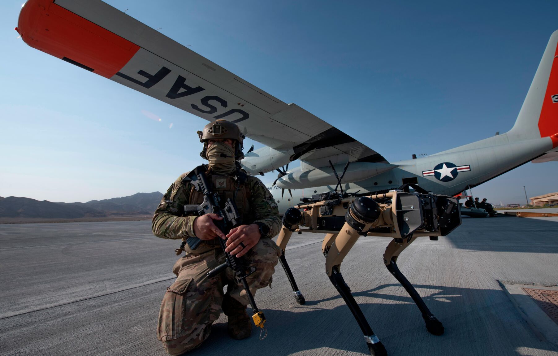 Robot dogs join US Air Force exercise giving glimpse at potential battlefield of the future